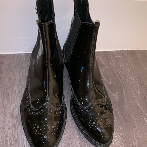 Diesel black boots in size 38 worn once - Picture 1 of 5